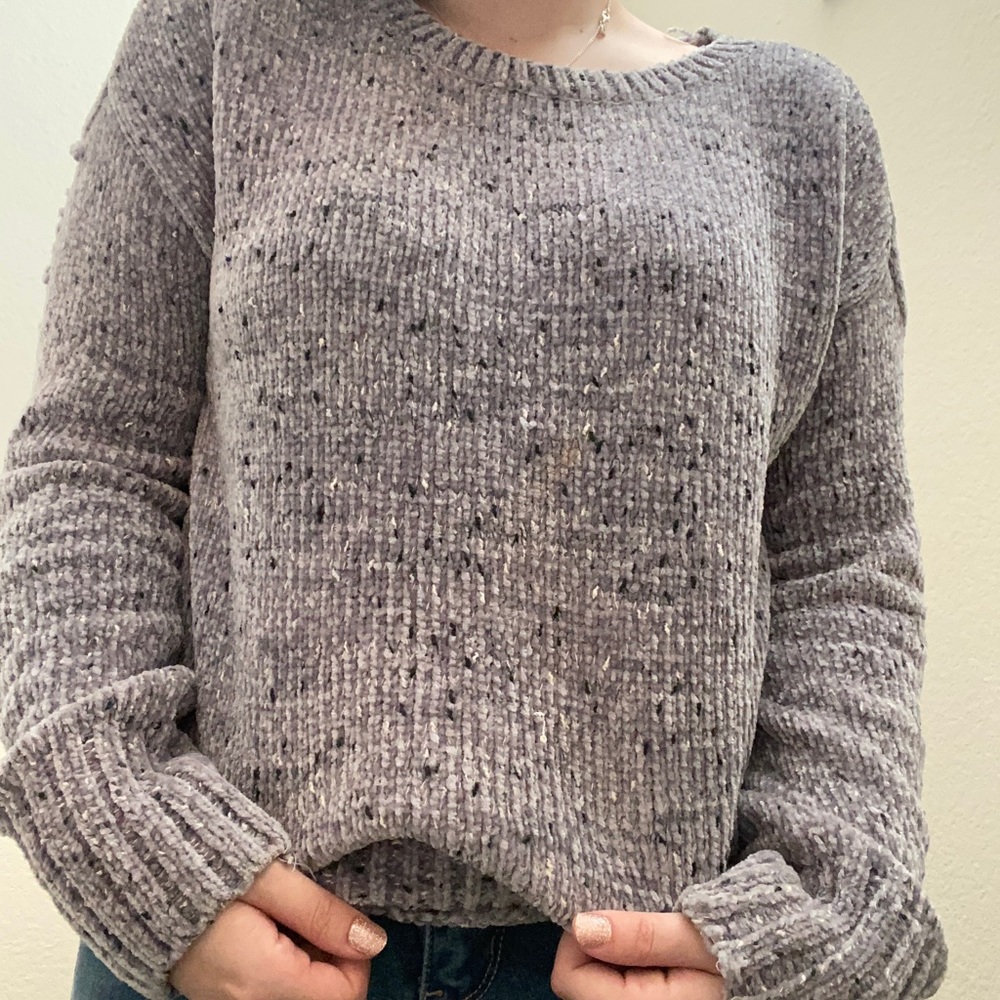 Casual gray sweater